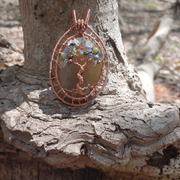 Serpentine tree of life pendant - Picture 4 of 13